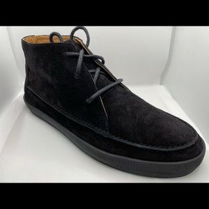 NIB! Longchamp Men’s Suede Ankle Boots Sz 42 Black